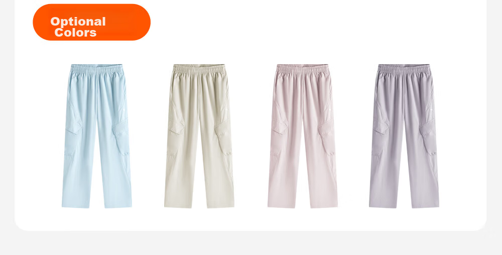 ANTA Kids Girls' 2026 Summer Loose Breathable Cargo Woven Sports Pants 362627502 25